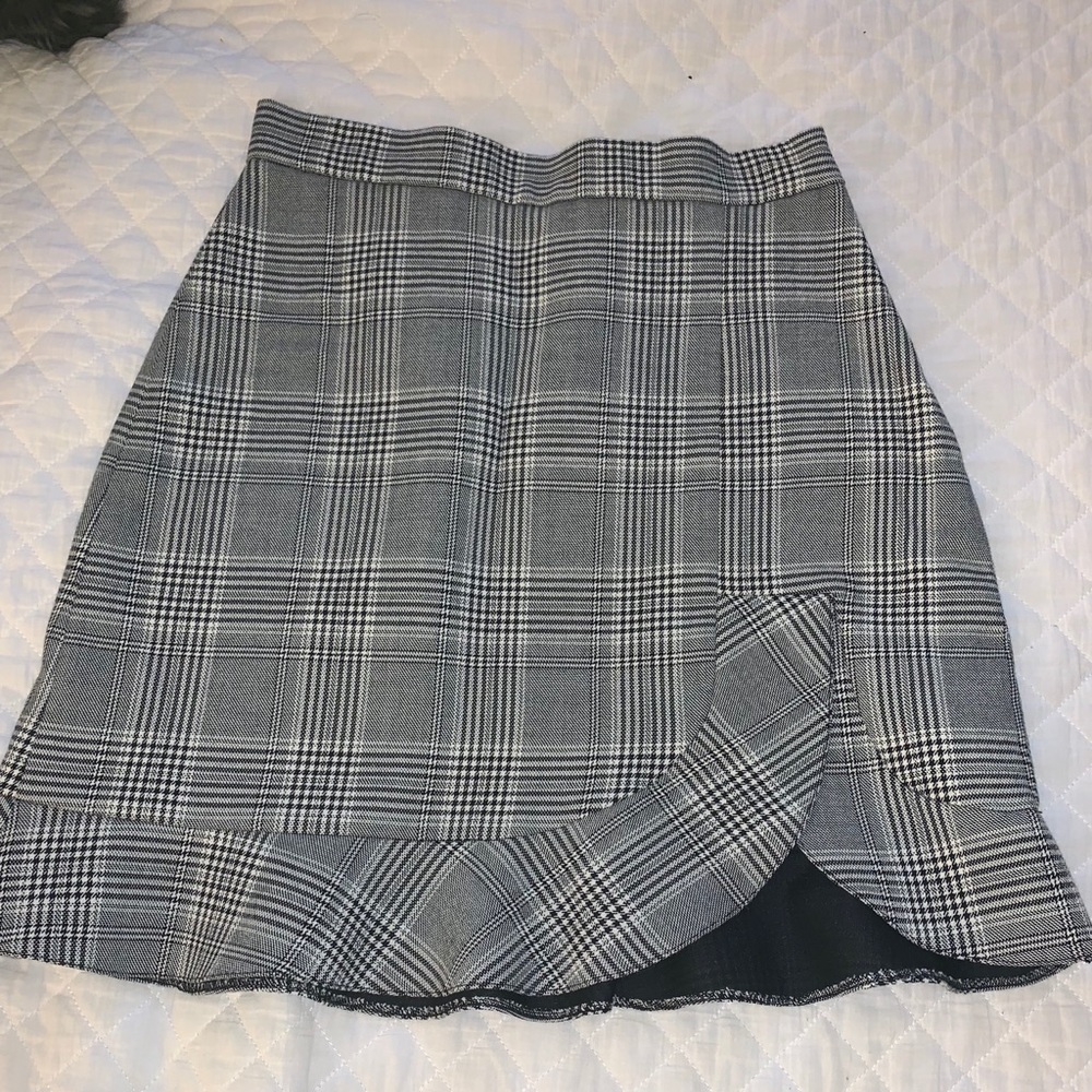 Zara plaid mini skirt
